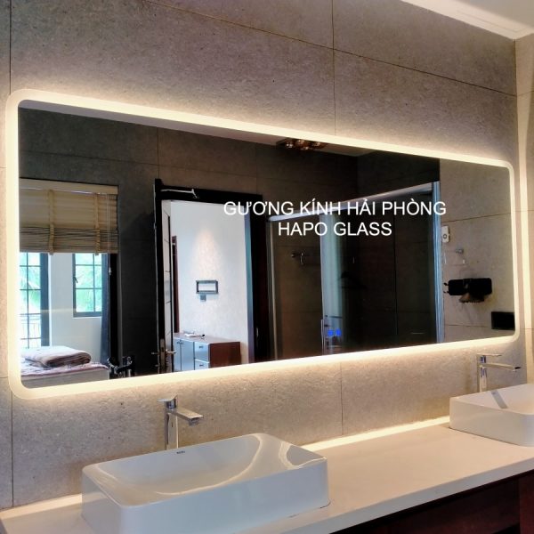 Gương nhà tắm có đèn led treo tường Hải Phòng